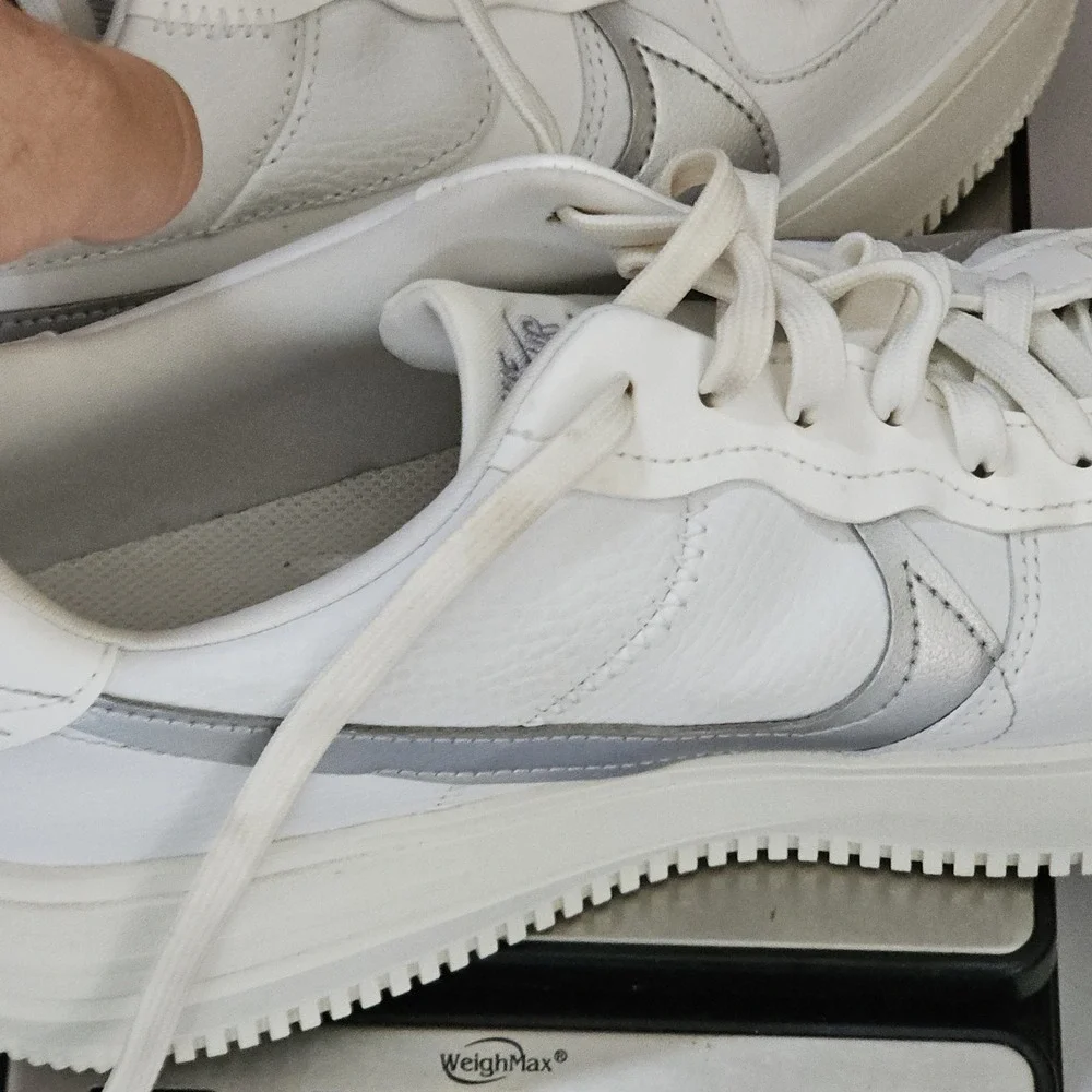 Nike Air Force 1 Platform PLT.AF.ORM Shoes Summit Silver Size 10.5 DJ9946-101
